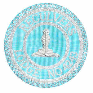 Badges de tablier maçonnique de meilleure qualité Conception personnalisée Badges de tablier de décoration maçonnique de broderie à la main - Product Image 2