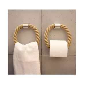 Meilleur porte-papier hygiénique en corde exigeant prix de gros dernière conception porte-papier hygiénique en corde salle de bain mural - Product Image 5