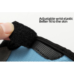 Gants de fitness demi-doigts imperméables en PU pour hommes et femmes, antidérapants, rembourrés, pour la musculation, avec enveloppement de poignet pour l'entraînement - Product Image 4