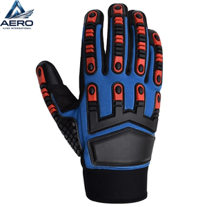 Guantes Mecánicos de Primera Calidad para Protección en Trabajos Industriales, de Cuero y Neopreno, con Protección TPR Resistente a Impactos - Product Image 5