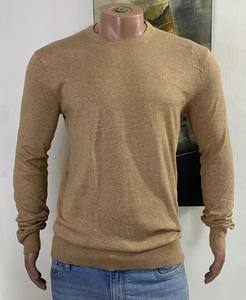 Camiseta de manga larga con estampado personalizado de estilo informal Patrón teñido liso con método de tejido de ganchillo - Product Image 2