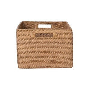 Rectangular rattan <b>basket</b> in boho style Handmade <b>Storage</b> <b>Basket</b> Wholesale eco-friendly Made in Viet Nam - Product Image 4