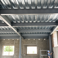 Plancher ouvert galvanisé à haute résistance pour support de dalle de bâtiment à ossature métallique, installation rapide, conception sur mesure