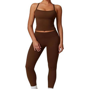 Hot Selling OEM Women's Gym Fitness Yoga Set Wholesale <b>Seamless</b> Fitness Yoga <b>Shorts</b> Solid Pattern 1 Piece - Product Image 6