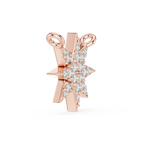 STC DIAMONDS - Dijes Unisex de Lujo de Oro Sólido de 14 Quilates con Diamantes Redondos de Corte Brillante, Certificados por IGI, Chapados en Rodio para Boda - Product Image 4