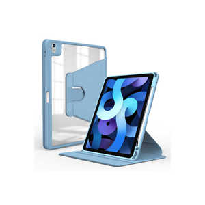 Netzy 2025 Light Blue iPad 11th Gen Case 360 Rotating <b>Stand</b> Protective TPU Cover Pencil Holder Design <b>for</b> iPad Pro 11 Inches - Product Image 1