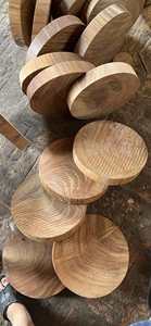 Planche à découper en bois massif faite à la main, finition polie, épaisse et solide, accessoire de cuisine multi-usage - Product Image 3