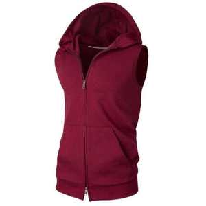 Custom Logo Workout Hooded Tank Tops Bodybuilding Muscle <b>Men's</b> <b>Sleeveless</b> Gym <b>Hoodie</b> Cut Off Tank Top <b>Men</b> - Product Image 4