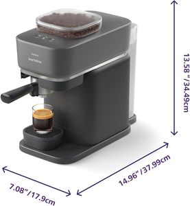 Cafetera Espresso Philips Baristina BAR300/60, Muele, Prensado y Prepara, 16 Bares, Molinillo Automático, Negra - Product Image 2