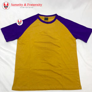 T-shirt personnalisé Omega brodé, haute qualité, respirant, pour fraternité grecque Psi, vente en gros - Product Image 3