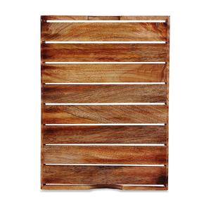 Bandeja de servicio de madera de mango de Acacia ecológica 100%, bandeja de servicio única para supermercado, hogar, hotel o restaurante - Product Image 4