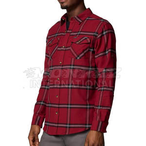 Camisas de franela ajustadas a la moda para hombre, patrón colorido, 100% algodón, corte moderno para Otoño Invierno - Product Image 3
