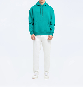 Sweat à capuche personnalisé de haute qualité lourd 100% coton noir à épaules tombantes pull à capuche imprimé sweats à capuche d'hiver pour hommes - Product Image 6