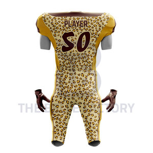 Uniforme de fútbol americano de alta calidad hecho a medida para adultos, nuevo diseño con camisetas bordadas y características transpirables, estilo de conjunto - Product Image 6