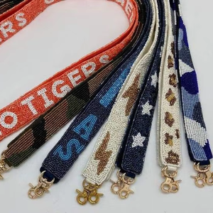 Ceinture de sangle perlée brodée pour femmes avec emballage personnalisé, point de croix et couture pour sangles de sac à main - Product Image 1