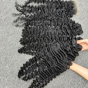 Cabello rizado birmano de la mejor calidad en cabello de trama, 100% cabello humano, cabello crudo de un donante - Product Image 2
