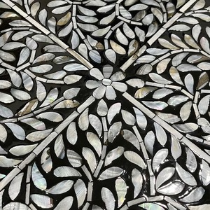 Suzan ถาดเสิร์ฟพร้อมฝังมุกแฮนด์เมดสำหรับโต๊ะอาหารตกแต่งบ้านและใช้งานในโรงแรม - Product Image 4