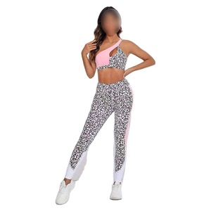 Best Material High Waisted Yoga Set New Design Reversible Sports Bra & Leggings Active Wears Adult Size - Product Image 1