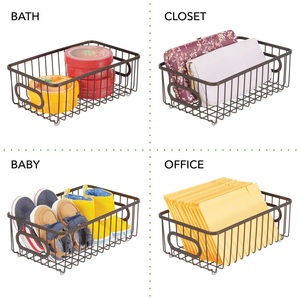 Premium Quality <b>Wire</b> <b>Basket</b> with Handle Premium Quality Laundry Storage and Food Fruit Vegetable Storage <b>Basket</b> - Product Image 3
