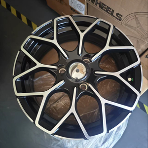 Cerchi in Lega Sportivi 3x112 16/17 Pollici Neri con Finitura Diamantata CB57.1mm per Auto Passeggeri, Adatti per Smart <span class=keywords><strong>Fortwo</strong></span> W450 W451 - Product Image 1