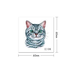 Adesivi per <span class=keywords><strong>tatuaggi</strong></span> piccoli per bambini animali dei cartoni animati modello angeli adesivo del tatuaggio - Product Image 2