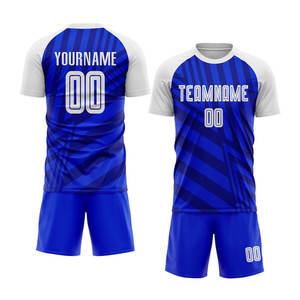 Ensemble de maillots d'uniforme de football à sublimation bleu marine personnalisé de qualité supérieure - Product Image 5