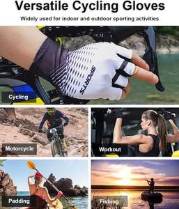 Gants de fitness demi-doigt de qualité supérieure unisexe en cuir à séchage rapide impression de logo personnalisé respirant couleur unie pour une utilisation en salle de sport - Product Image 4