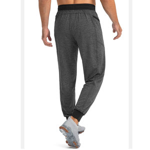 Venta al por mayor de alta calidad de punto hombre Joggers pantalones Casual transpirable personalizado poliéster al aire libre pantalón personalizado Casual Track hombres pantalones de chándal - Product Image 2
