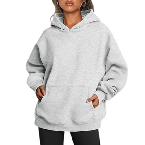 Sweat à capuche grande taille unisexe, sweat-shirt épais en polaire, haut à capuche surdimensionné pour les sports décontractés et le streetwear - Product Image 3