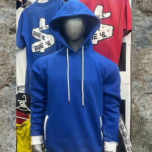 เสื้อสเวตเตอร์มีฮู้ดแบบสวมหัวของผู้ชายเสื้อสเวตเตอร์แบบเรียบง่ายโลโก้ที่กำหนดเอง - Product Image 2