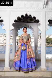Style moderne tissage lourd Zari travail avec dentelle Lehenga Choli mariage indien et Festival porter des collections de vêtements traditionnels - Product Image 5