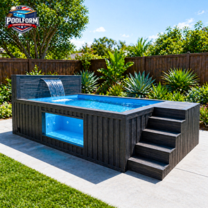 Container Swimming <b>Pool</b> Children Family Backyard Ground Fiberglass Full Set above ground swimming <b>pool</b> swim spa <b>pool</b> outdoor - Product Image 3
