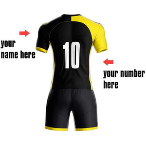 Tenue d'équipe uniforme de football imprimée par sublimation 100% polyester à séchage rapide uniforme de football confortable de haute qualité - Product Image 3