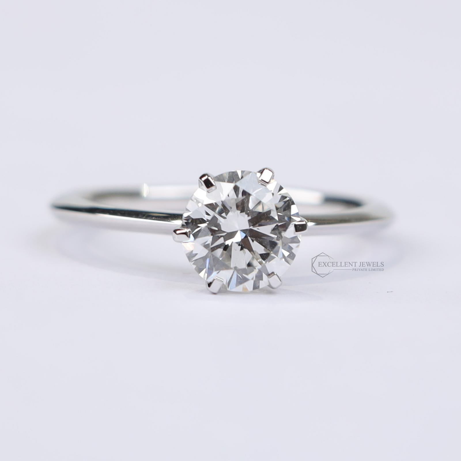 18K White Solid Gold