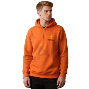 Sweat-shirt à capuche zippé pour homme, pull molletonné décontracté à manches longues, idéal pour le sport - Product Image 1