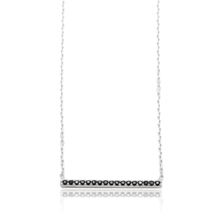 Colgante de diseño de barra con forma de piedra de circón negro, venta al por mayor turca, joyería de plata de ley 925 hecha a mano - Product Image 1