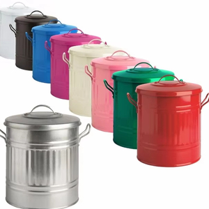 Bac de stockage de carburant en fer rond de style moderne avec revêtement en poudre pour la décoration de la maison - Product Image 1