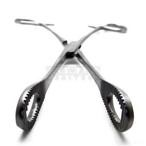 Forceps manuel en acier inoxydable HERMANN MEDITECH HM-FO-3003 pour la manipulation d'éponges, à usage chirurgical, instrument chirurgical réutilisable, haute qualité - Product Image 5