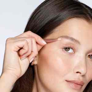 Pince à épiler à sourcils personnalisée professionnelle outils de beauté en acier inoxydable faits à la main Extension de pointe oblique équipement de travail de haute qualité - Product Image 6