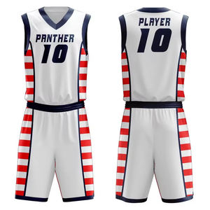 Maillot de basket-ball en polyester à séchage rapide sur mesure Original Fashion Sublimation Print Plus Size Option Summer Stitched Design - Product Image 1