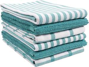 Premium Quality 100% Cotton Yarn Dyed Tea <b>Towels</b> Woven <b>Striped</b> Golf Dish Cloth with Printed Pattern Compressed for Dropshipping - Product Image 4