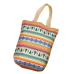 Sacs à main en coton imprimé pour femmes, tendance, créatif, à la mode, à rayures, sacs en toile de coton personnalisés - Product Image 6