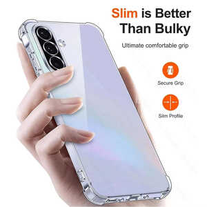 Accessori per Telefoni Cellulari A53 S23 Plus, Custodia Morbida in Silicone TPU Trasparente Antiurto con Supporto Estraibile Integrato - Product Image 2