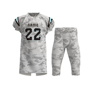 Venta caliente de alta calidad de fútbol americano Jersey transpirable de manga corta desgaste precio razonable uniforme - Product Image 1