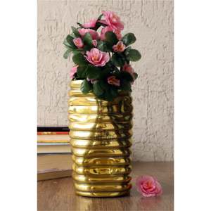 Modern Luxury Gold Polished Aluminum <b>Vase</b> Tabletop Floor for Home Decoration Party Wedding Use Available Iron Brass Glass - Product Image 5