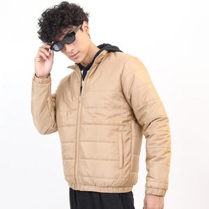 Mens <b>Long</b> Softshell Hooded Windproof Winter <b>Waterproof</b> Breathable Outdoor Quilted Puffer <b>Jacket</b> 100% Polyester Coating Padded - Product Image 4