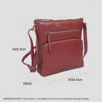 Sac bandoulière bohème vintage en cuir véritable, avec pompon, tannage végétal (VT), pleine fleur, finition italienne polie, véritable cuir
