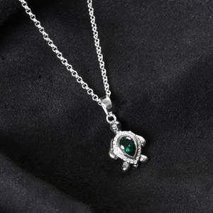 Compre Collares con Colgantes de Plata de Ley 925 para Hombres y Niños, Estilo Religioso Moderno, Cadena de Eslabones Chapada en Oro, Perla para Compromiso y Boda - Product Image 2