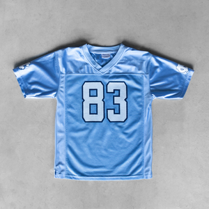 Vente en gros sur mesure de maillot de football américain rétro en maille entièrement imprimé par sublimation short de style streetwear surdimensionné - Product Image 1