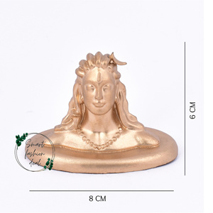 Statue d'Adiyogi en résine, modèle religieux traditionnel fait main et peint à la main, pour tableau de bord de voiture et cadeau de Thanksgiving - Product Image 4